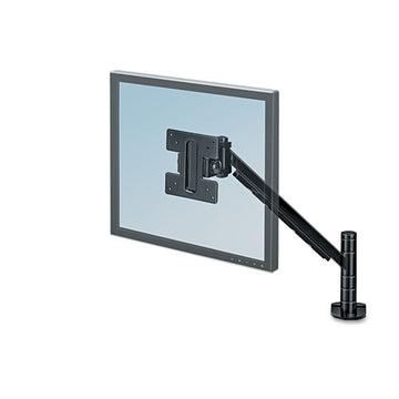Fellowes® Designer Suites Flat Panel Monitor Arm, 180 Degree Rotation, 45 Degree Tilt, 360 Degree Pan, Black, Supports 20 Lb freeshipping - TVN Wholesale